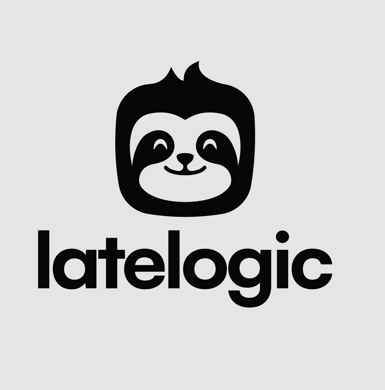 Latelogic White Logo